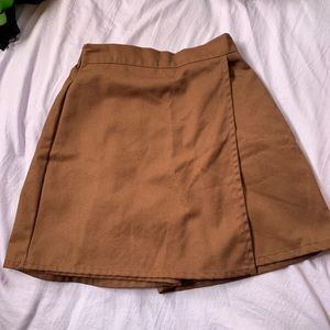 brown skort